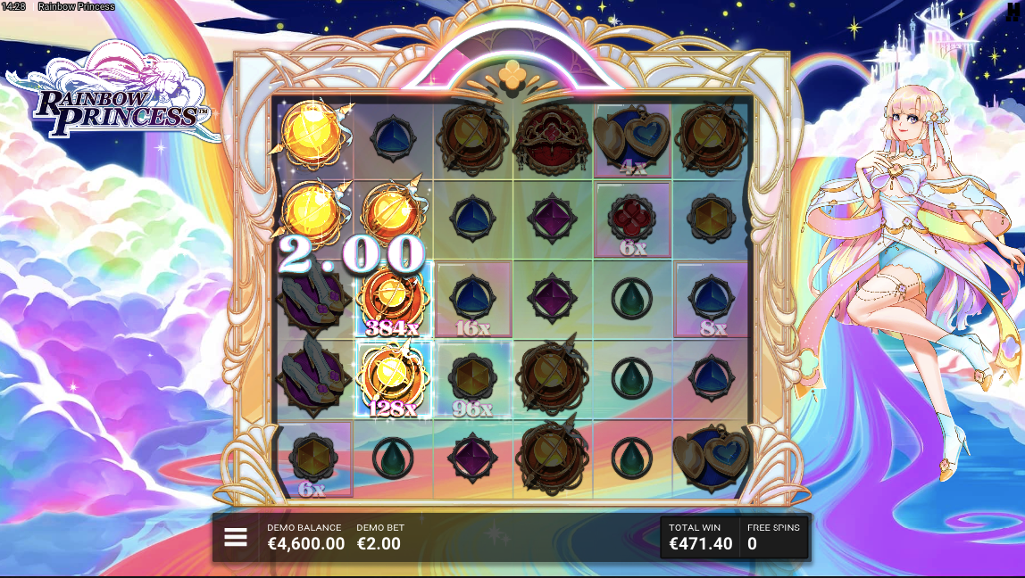 Razed Slots - Rainbow Princess